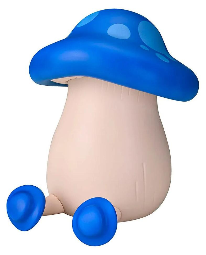 Delicious in Dungeon zacht vinyl figuur wandelende paddenstoel blauw 15 cm
