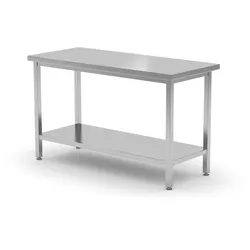 Hendi Arbeitstisch mit Grundboden Budget Line aus Edelstahl 800x600x850mm
