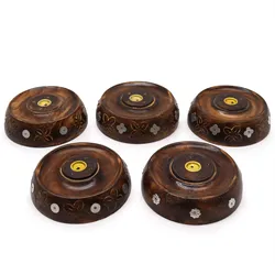 Cone & Stick Burner- Asst Design - Mango Wood