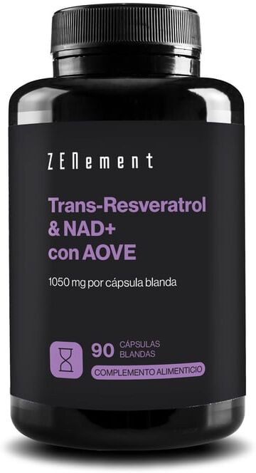 Zenement Trans-Resveratrol & Nad+ com Aove 90 Perlas