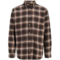 Jack & Jones Herren Freizeit Hemd JJEFIELD CHECK SHIRT Regular Fit - 12298946 Navy Blazer - XXL