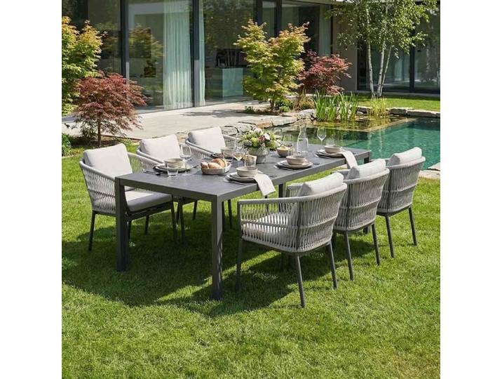 OUTLIV. Alicante Gartenmöbel-Set L (6 Plätze) Tisch 220x100cm