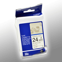 Brother P-Touch Band TZe-R251 schwarz auf textil weiß 24mm / 4m