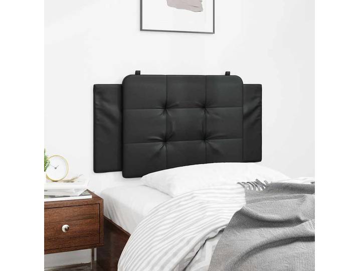 vidaXL Kopfteilkissen Zadar Schwarz 100 cm Kunstleder