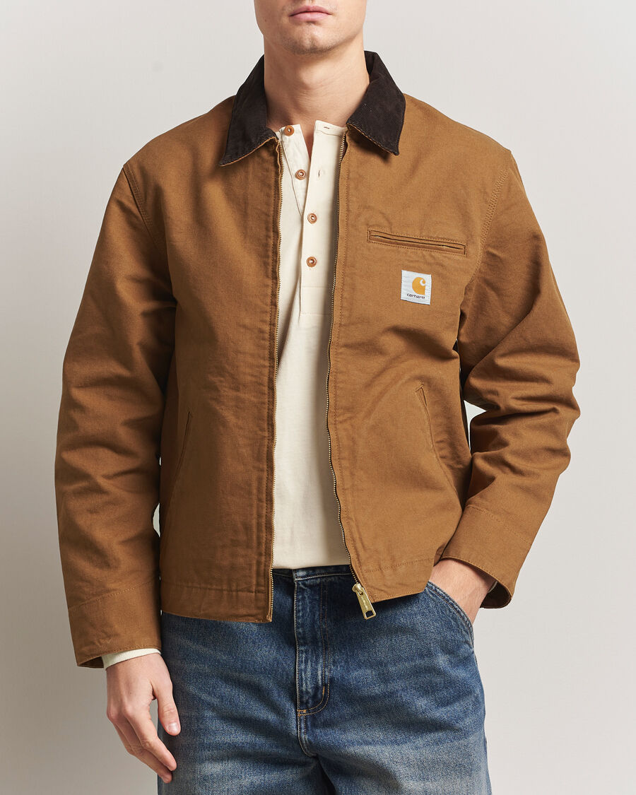 Carhartt WIP Detroit Jacket Dearborn Canvas Hamilton Brown men M Brun