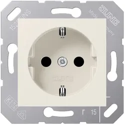 SCHUKO-Steckdose 50x50 für Klappdeckel (weiß)
