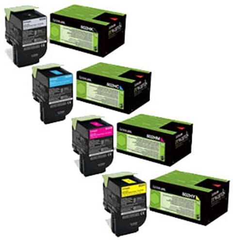Lexmark Pack toners XL 80C2H (4 Colores)