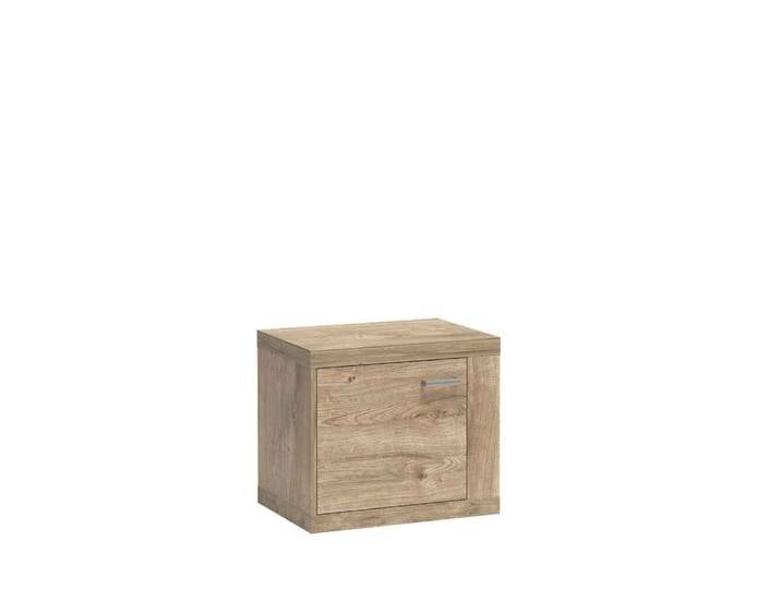 Masseno Nachttisch YASUO Nachtschrank Beistelltisch für Schlafzimmer 57 x 51 x 40,5 cm Eichefarben