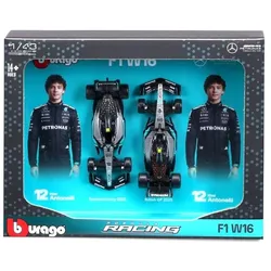 Bburago F1 2 Pack Mercedes-AMG W16 Kimi Antonelli 12 Scala 143