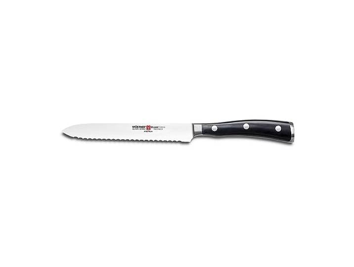 Wüsthof Aufschnittmesser, Classic Ikon (4126-7), 14 cm Wellenschliff-Klinge, geschmiedet, Edelstahl rostfrei, Frühstücksmesser, scharfe Klinge