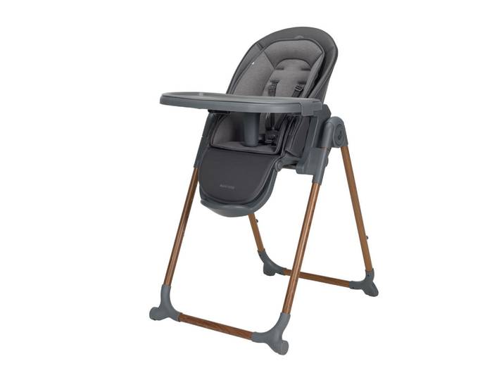 Maxi-Cosi Hochstuhl Ava Plus, Grau, Metall, Kunststoff, 56x92x72.5 cm, höhenverstellbar, zusammenklappbar, 5-Punkt-Gurt, Tablett, Babymöbel & Kindermöbel, Babyzimmer, Hochstühle