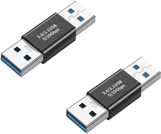 INF USB 3.0 Stecker auf Stecker Adapter – 2er Pack, Direkter Anschluss