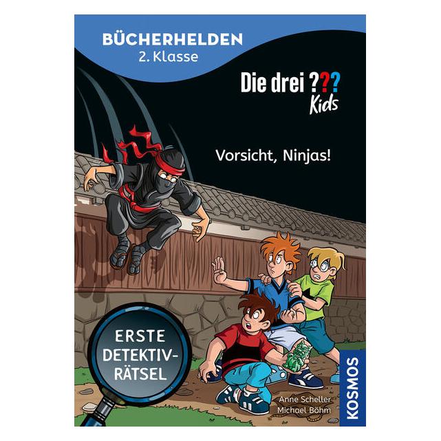 Kosmos Die drei??? Kids, Bücherhelden 2. Klasse, Vorsicht, Ninjas! (18371-7)