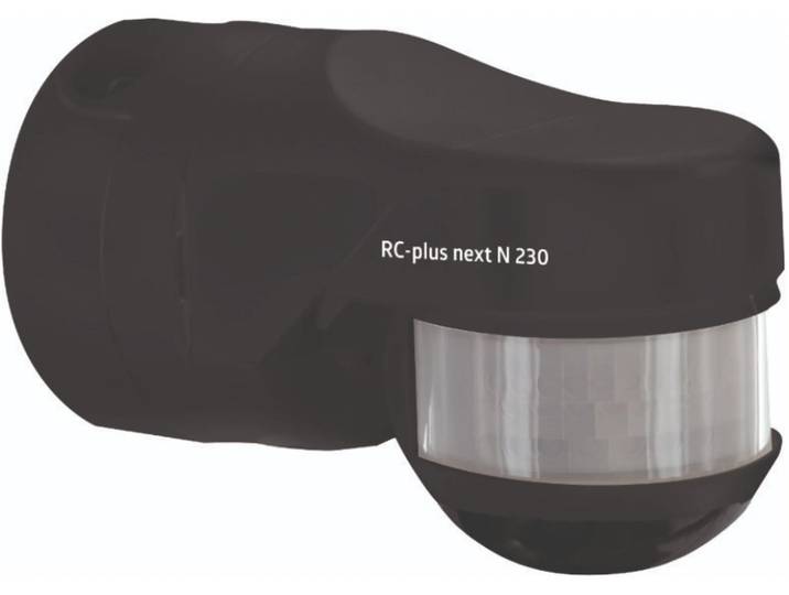 Détecteur de mouvement BEG RC-plus next N 230 BEG93333\, angle de détection 230°\, noir\, à encastrer\, indice de protection IP54\, 1 pièce.