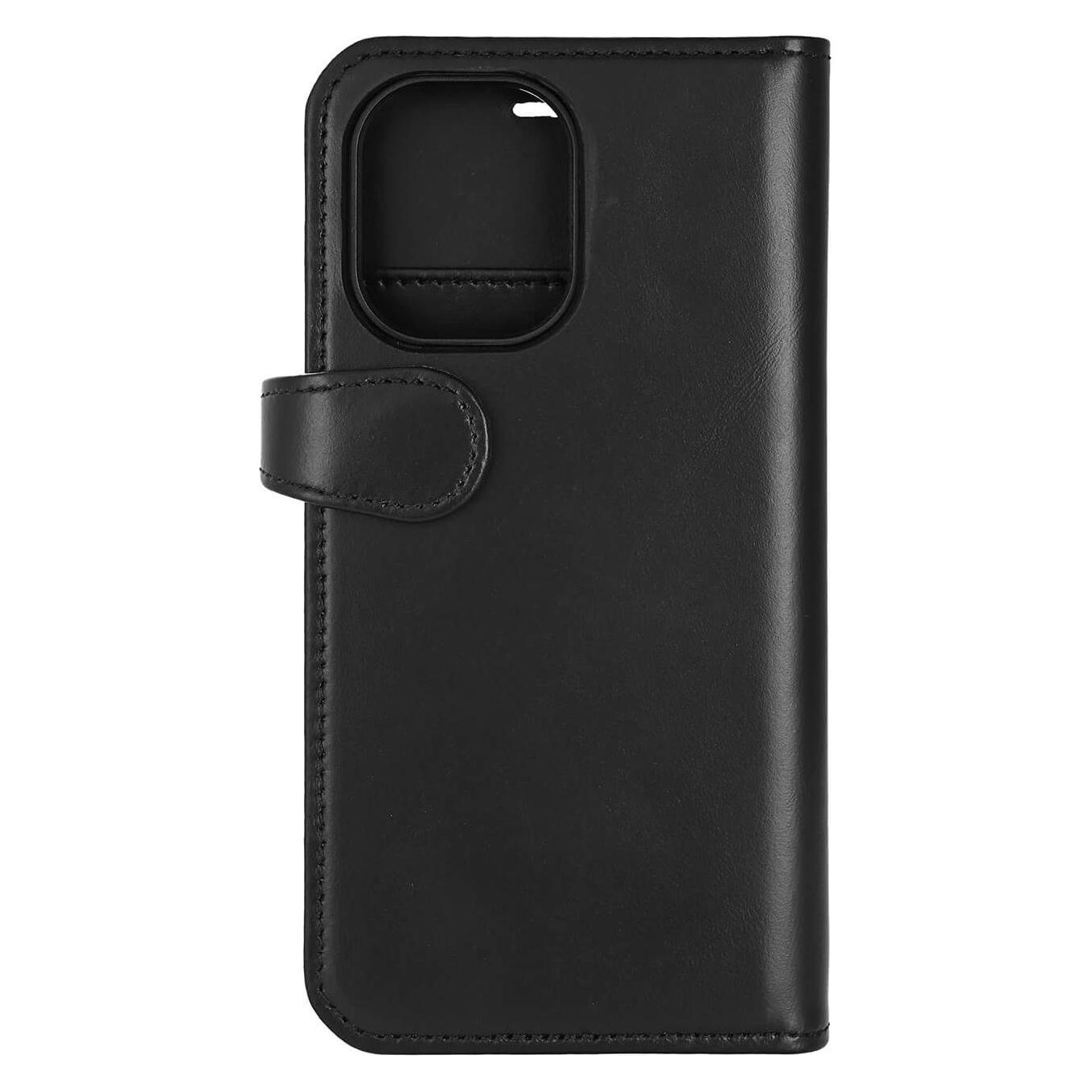 Buffalo 2in1 Leder 3 Karten MagSeries iPhone 16 Schwarz (Apple iPhone 16) (590143)
