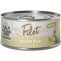 Wildes Land 80g Filet Thunfisch Pur Huhn Pur 24x 80g