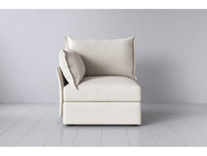 Linke Armlehne für modulares Sofa Model 06, Elfenbeinfarbe