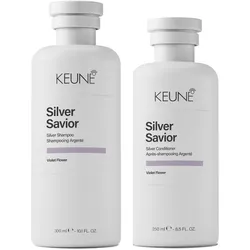 550ml KEUNE Silver Savior Silver Savior Set (Shampoo 300ml + Conditioner 250ml)