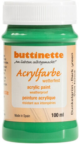 buttinette Acrylfarbe wetterfest in verschiedenen Farbtönen, 100 ml