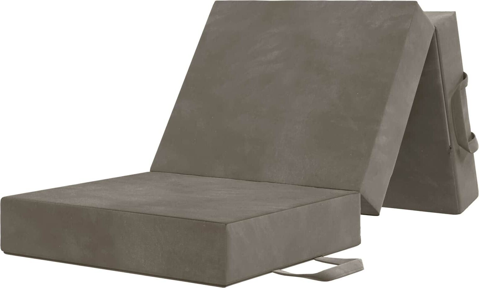 vidaXL Canapé-lit pliable 75 x 63 x 45 cm Gris clair