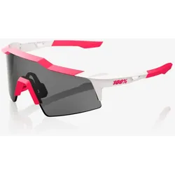 100% Speedcraft SL Sonnenbrille – Puddy Pink/White mit Smoke Lens