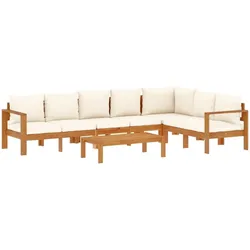 vidaXL, Gartenlounge, Matenville (Eckteil + 3x Sofa + Tisch)