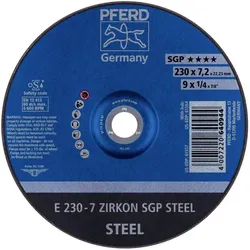 Pferd, Schleifmittel, E 230-7 ZIRKON SGP STEEL