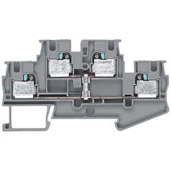 Siemens 8WH6025-0AG00 Doppelstockklemme 4 mm2, 6,2mm Breite grau mit Potential-Verbindung 8WH60250AG00  - 50 Stück
