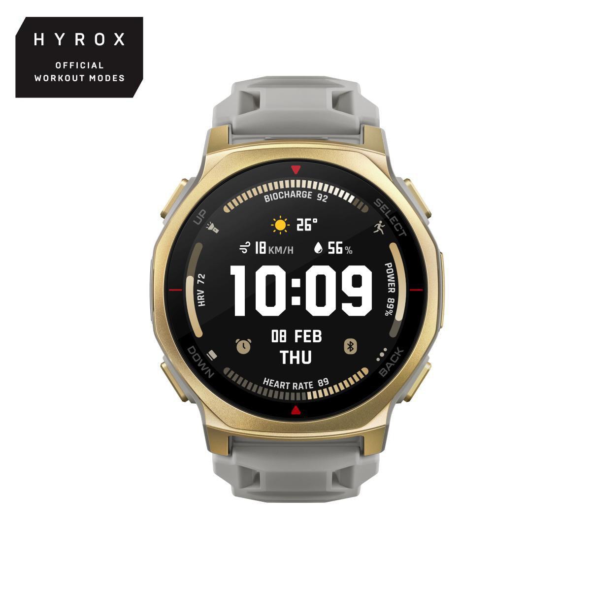 Amazfit T-Rex 3 Pro 44mm Outdoor Smartwatch GPS HYROX Arctic Gold W2548GL2N