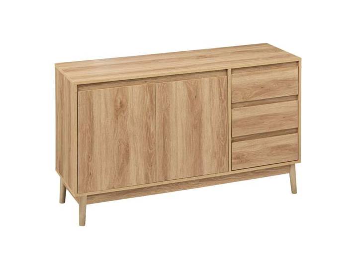 Five Simply Smart - Buffet 2 portes et 3 tiroirs Liam en bois - Marron