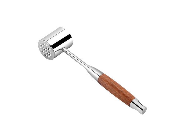 Maxcook MCPJ9454 Attendrisseur de viande en acier inoxydable 304 avec manche en bois