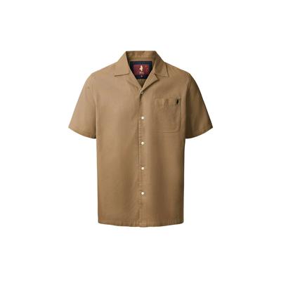 Langarmhemd MCS "MCS Shirt MCJackson Shirt", Herren, Gr. S, Normalgrößen, braun (otter), Obermaterial: 100% Baumwolle, Hemden