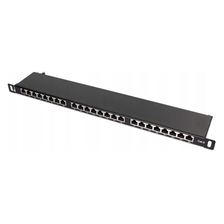 Getfort PATCH-PANEL FTP CAT.6 24 ANSCHLÜSSE 0,5U PGF-6FTP24-B8 (PGF-6FTP24-B8)