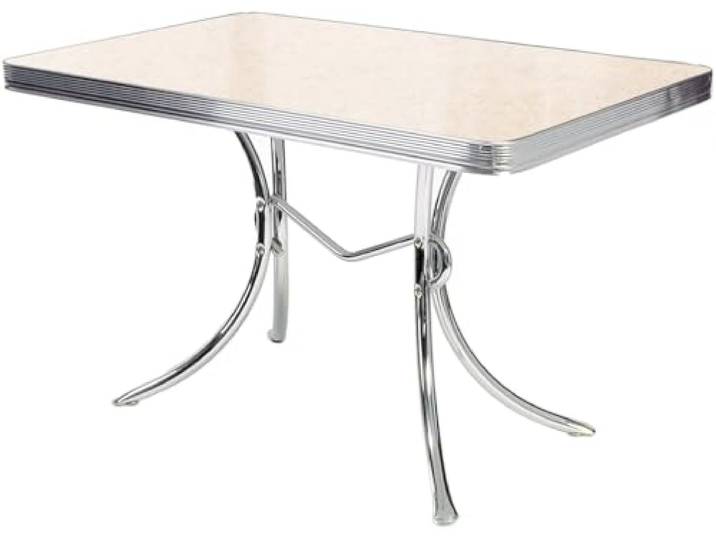 Bel Air Bürotische Esstisch Tisch Dinertisch Kantinentisch Gastrotisch Bistrotisch für Küche Büro Gastronomie Bereich (Antique White)