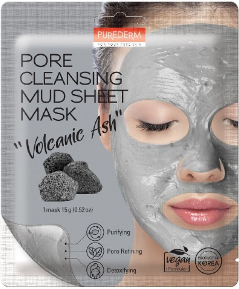 PUREDERM Pore Cleansing Mud Sheet Mask 15g