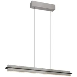Hängeleuchte LED Pendelleuchte Deckenleuchte nickel matt Touch dimmbar H 150 cm