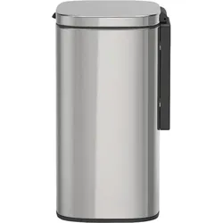 Wenko Wandkosmetikeimer Sare 5l, Abfalleimer, Silber