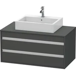Duravit Ketho Waschtisch Unterschrank KT665504949 100x49,6x55cm, Graphit Matt, wandhängend