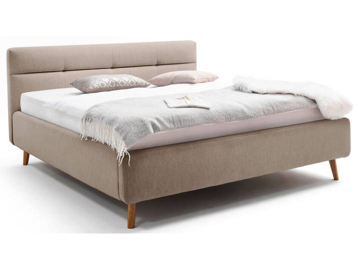 Polsterbett LOTTE 180 x 200 cm beige