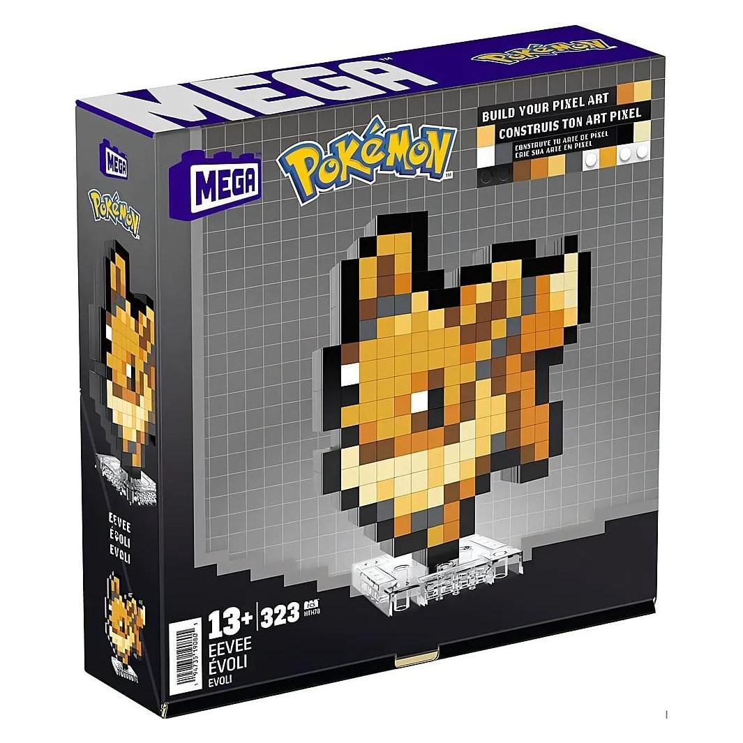 MEGA Pokémon Evoli Pixel Art (HTH78)