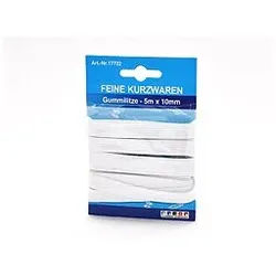 Gummilitze Elastikband Nähband Gummiband Weiß 5 Meter 10 mm Breit Textilband