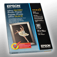 Epson Ultra Glossy Photo Paper S041926 10x15cm 20 Blatt 300g C13S041926