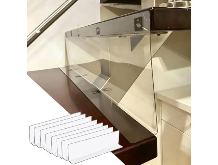 Spielzeugblocker 18/20/25cm Treppen Blocker, 8 STK Couch Tier-Schutz Selbstklebende Treppen-Sicherheitsabdeckung, Zuschneidbarer Bettunterbett-Blocker, Spielzeug-Stopp für Couch & Treppe