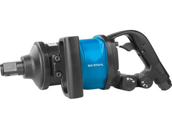 SW-Stahl S3279 pneumatische slagmoersleutel I vierkant 1 inch I max. losdraaimoment 3800 Nm I korte aandrijfspindel I werkplaats pneumatisch gereedschap