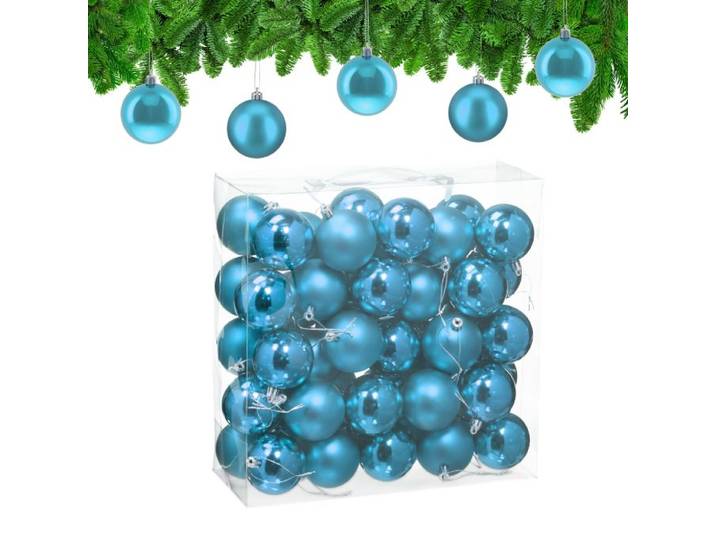 Relaxdays Weihnachtskugeln 50er Set