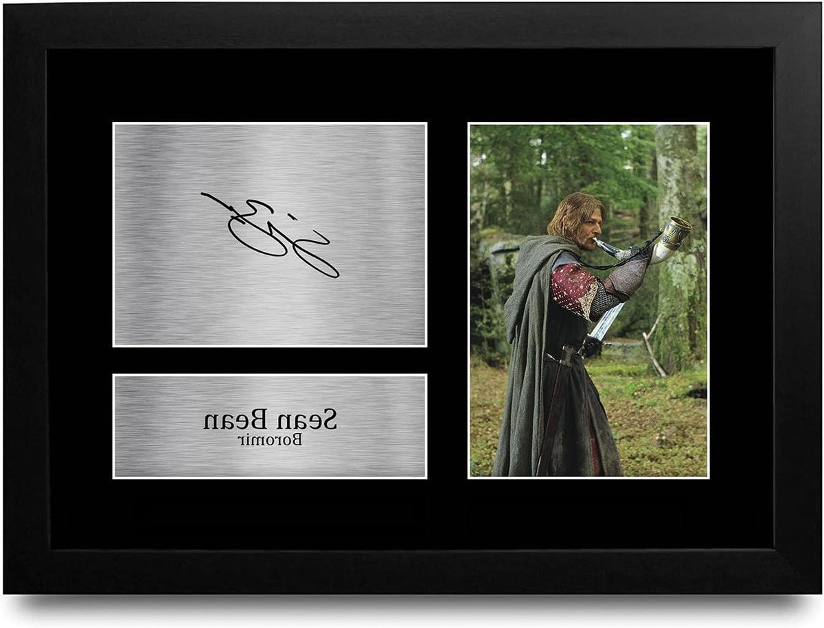 Ingelijste Film Memorabilia Foto Wanddecoratie A4 - Zwart