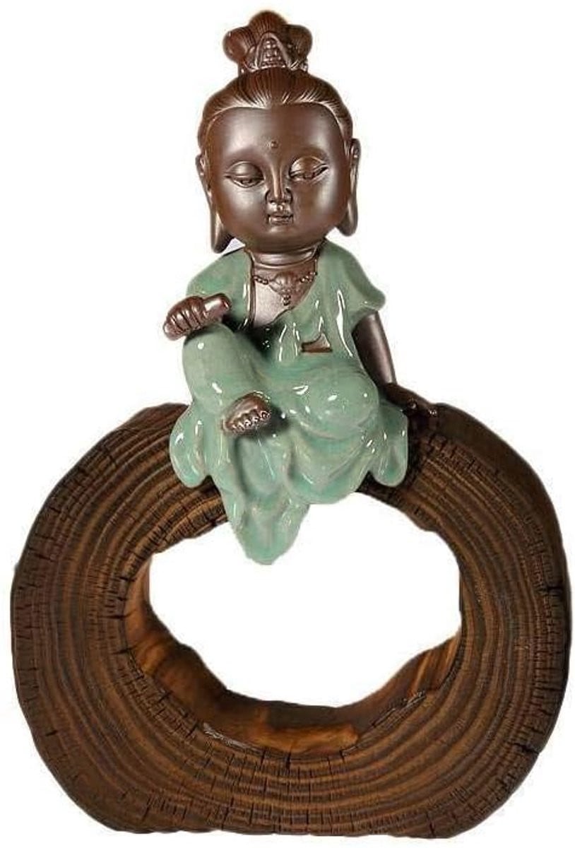 Godin Decoratie Religieus Beeld in Traditionele Stijl - Meerkleurig