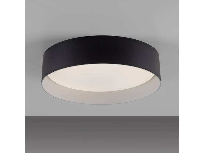 Plafonnier LED Tavoli Ø 29cm Noir/Noir Matériau : Métal, Matière plastique Surface en métal : Laqué Type de matière synthétique : Verre