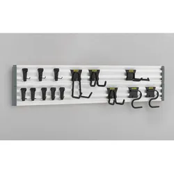 STANLEY Trackwalls Set, 20-teiliges Wandsystem inklusive Schienen und Haken - STST22000-1