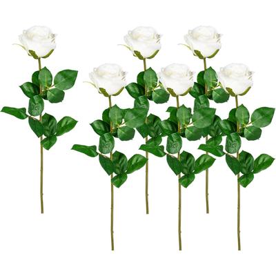 Kunstblume CREATIV GREEN, weiß, H:69cm, Kunststoff, Polyester, Kunstpflanzen